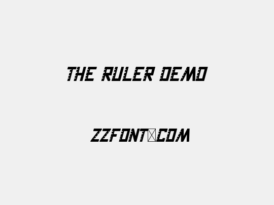 The Ruler Demo