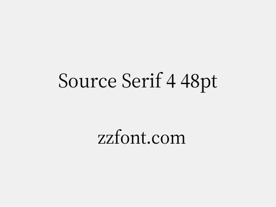 Source Serif 4 48pt