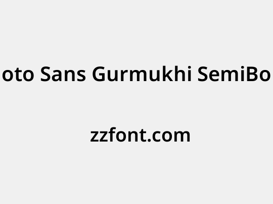 Noto Sans Gurmukhi SemiBold