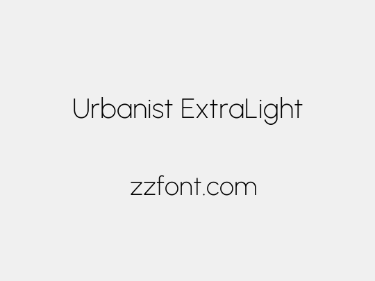 Urbanist ExtraLight