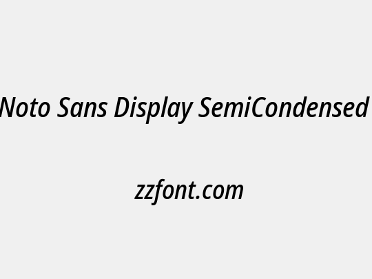 Noto Sans Display SemiCondensed Medium