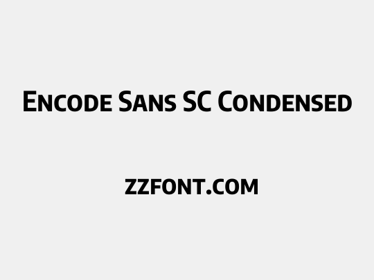 Encode Sans SC Condensed