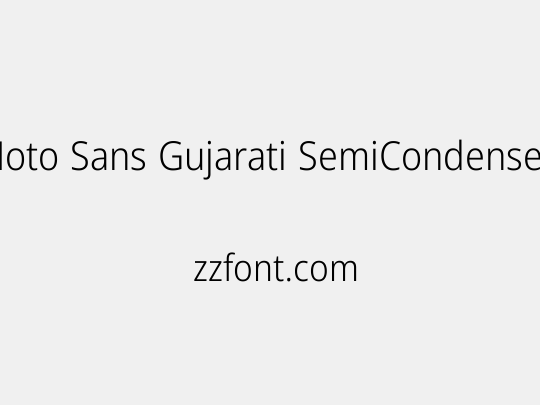 Noto Sans Gujarati SemiCondensed Light