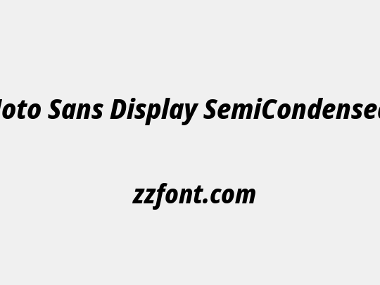 Noto Sans Display SemiCondensed ExtraBold