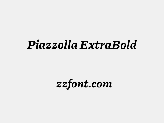 Piazzolla ExtraBold