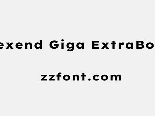 Lexend Giga ExtraBold