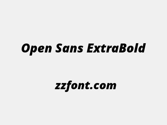 Open Sans ExtraBold