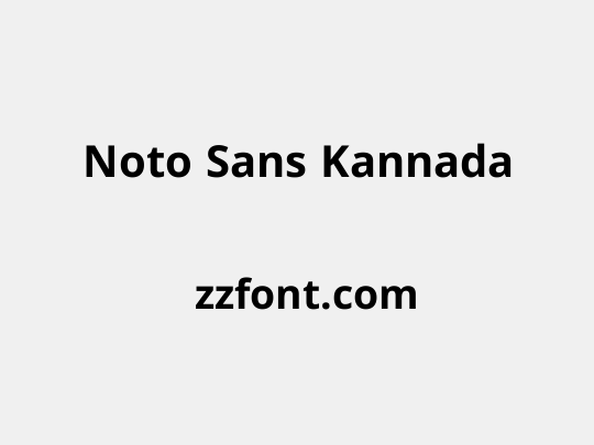 Noto Sans Kannada