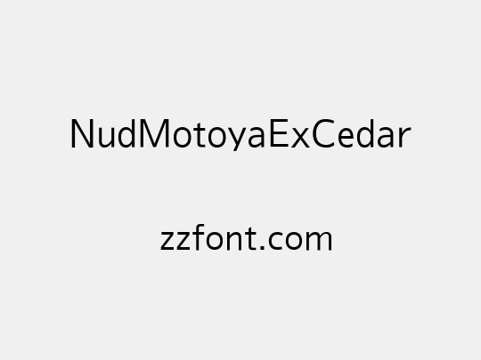 NudMotoyaExCedar