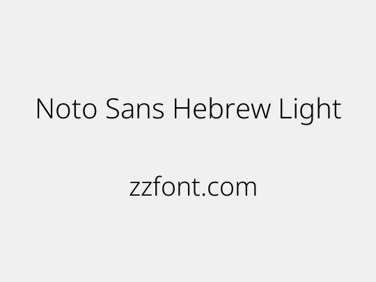 Noto Sans Hebrew Light