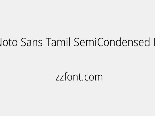 Noto Sans Tamil SemiCondensed Light