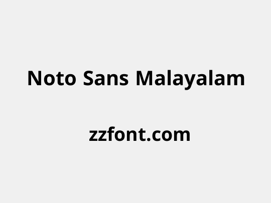 Noto Sans Malayalam