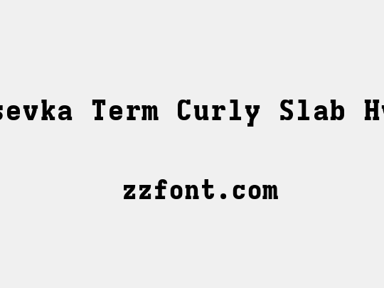 Iosevka Term Curly Slab HvEx