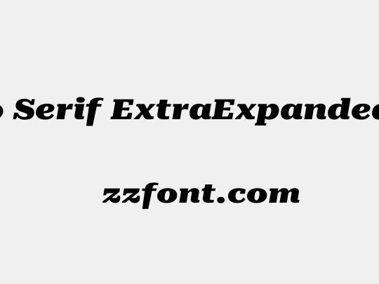 Roboto Serif ExtraExpanded Black