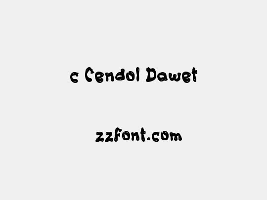 c Cendol Dawet