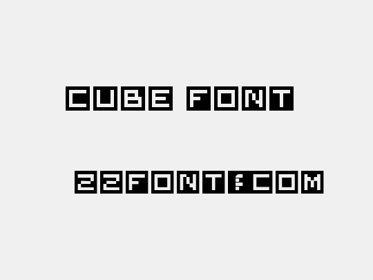 Cube Font 