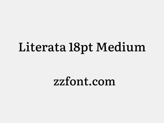 Literata 18pt Medium