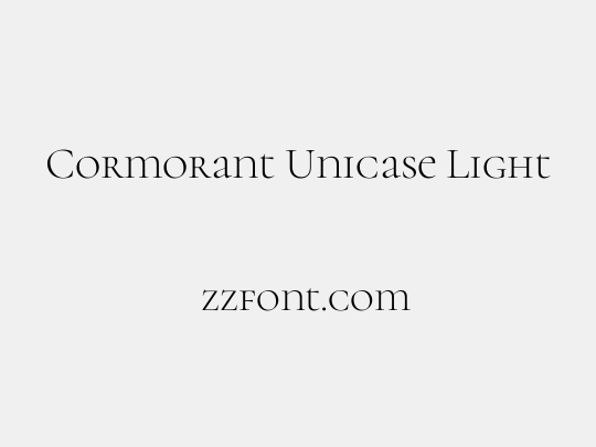 Cormorant Unicase Light