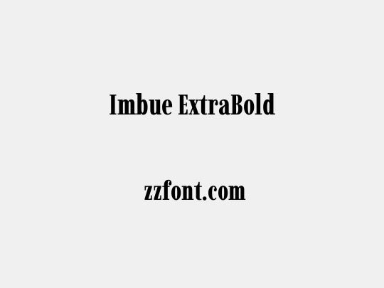 Imbue ExtraBold