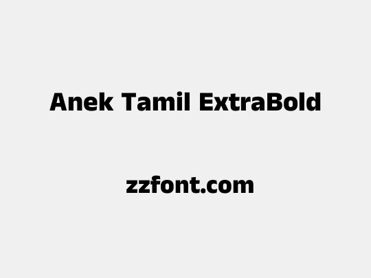 Anek Tamil ExtraBold