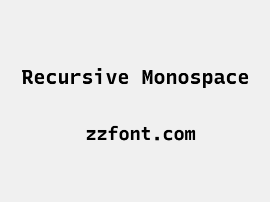 Recursive Monospace