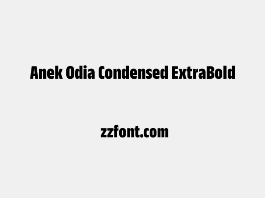 Anek Odia Condensed ExtraBold