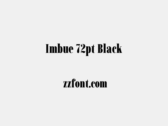 Imbue 72pt Black