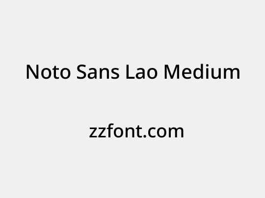 Noto Sans Lao Medium