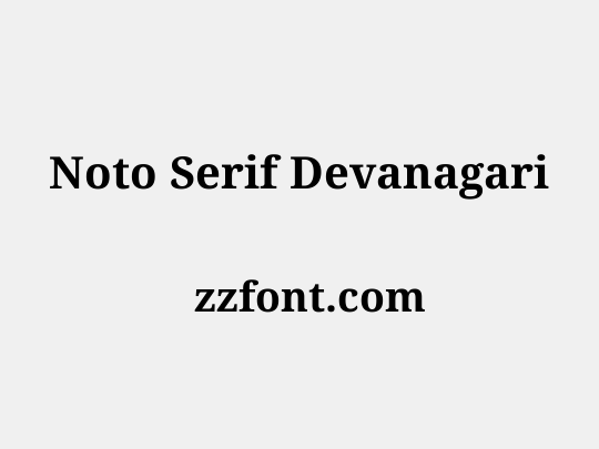 Noto Serif Devanagari