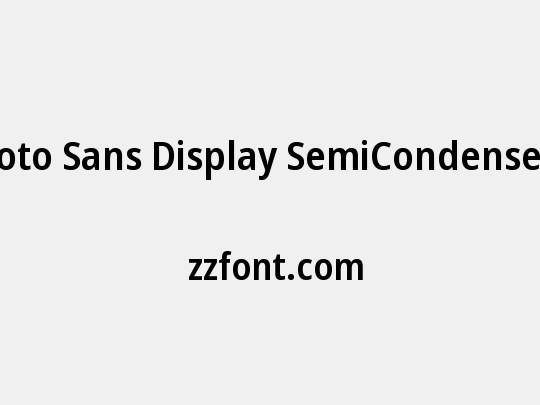 Noto Sans Display SemiCondensed SemiBold