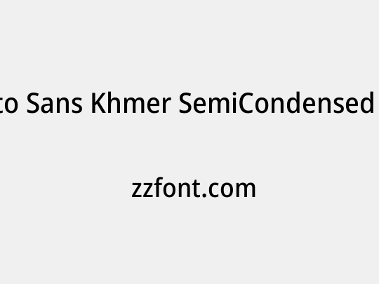 Noto Sans Khmer SemiCondensed Medium