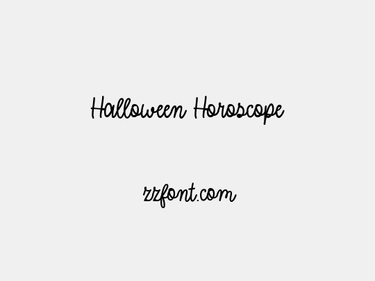 Halloween Horoscope