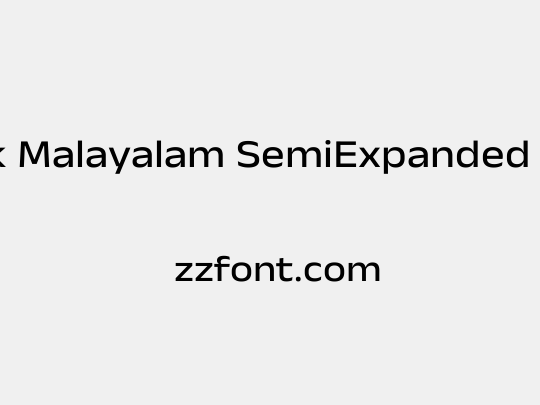 Anek Malayalam SemiExpanded Medium