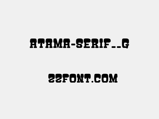 ATAMA-SERIF__G