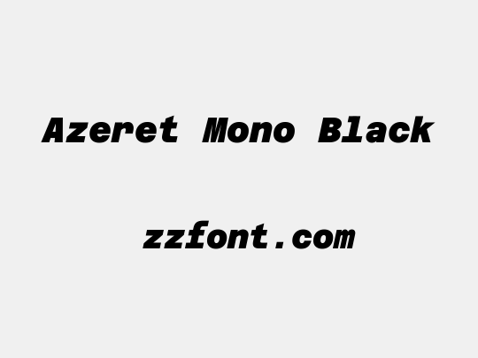 Azeret Mono Black