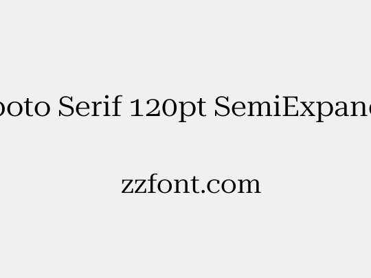 Roboto Serif 120pt SemiExpanded