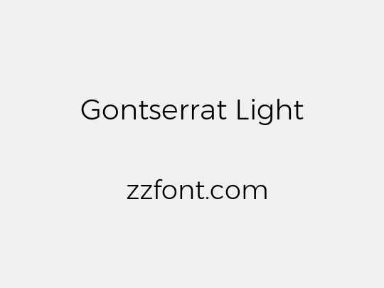 Gontserrat Light