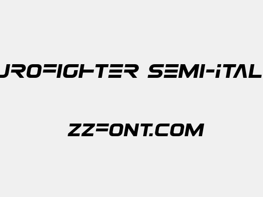 Eurofighter Semi-Italic