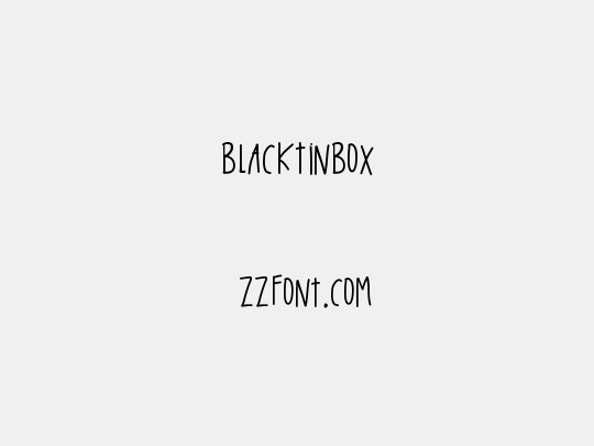 BlackTinBox