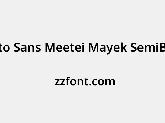 Noto Sans Meetei Mayek SemiBold