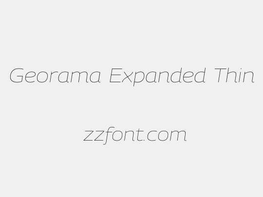 Georama Expanded Thin