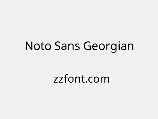 Noto Sans Georgian