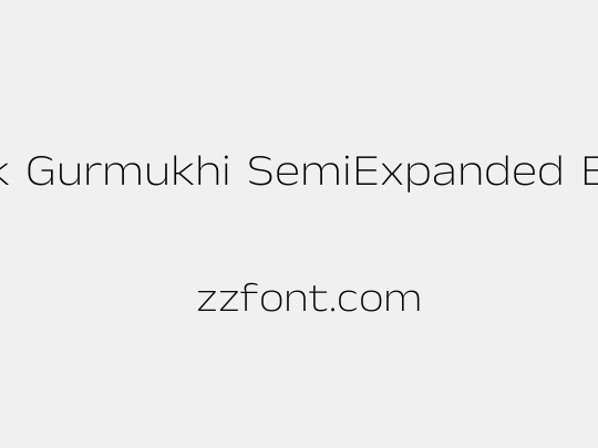 Anek Gurmukhi SemiExpanded ExtraLight