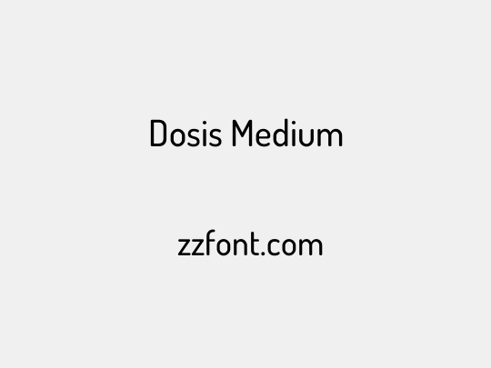 Dosis Medium