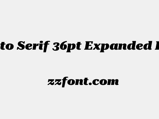 Roboto Serif 36pt Expanded Black