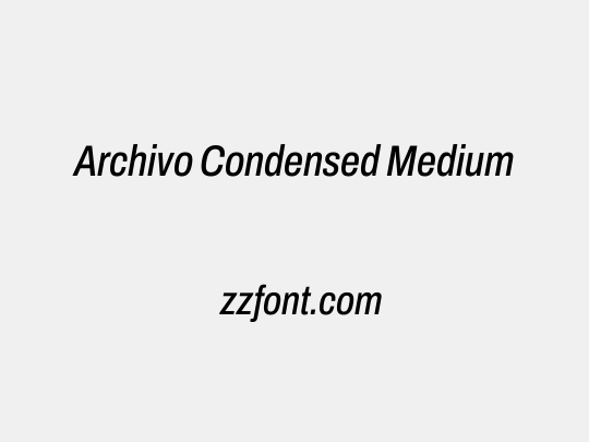 Archivo Condensed Medium