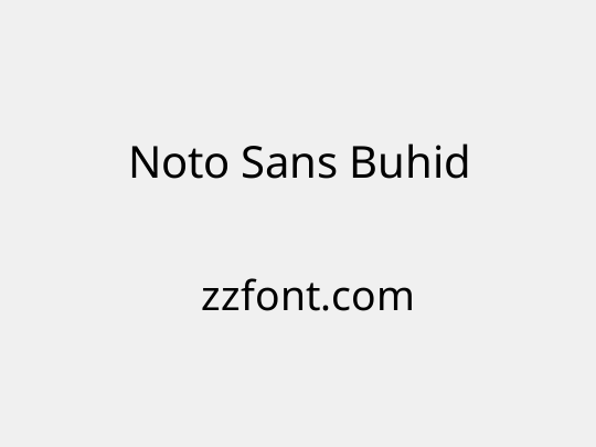 Noto Sans Buhid