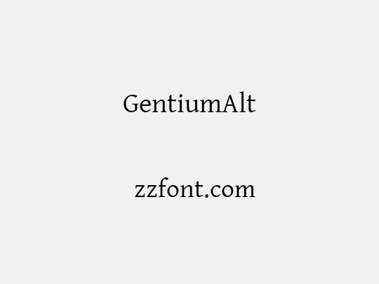 GentiumAlt