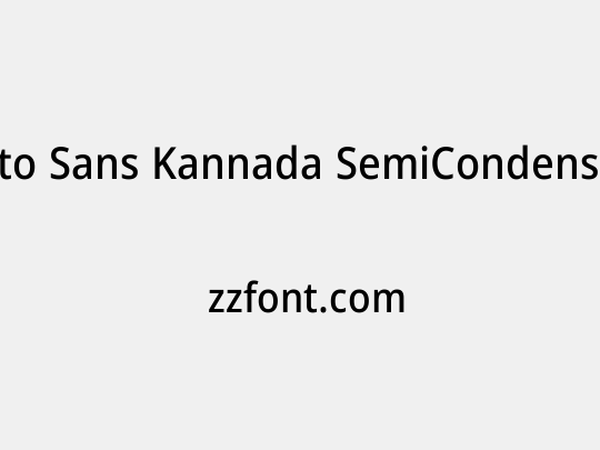 Noto Sans Kannada SemiCondensed Medium