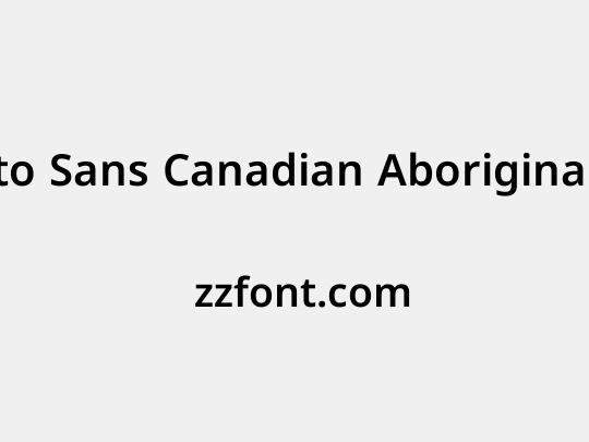 Noto Sans Canadian Aboriginal SemiBold